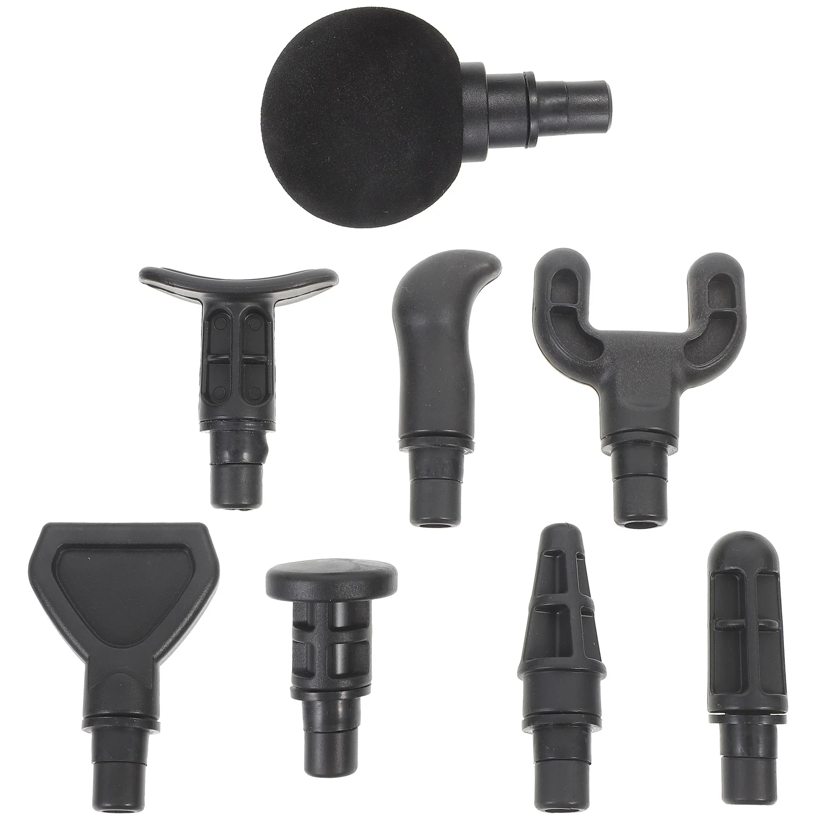 مجموعة واحدة من أدوات تدليك اللفافة مجموعة رؤوس مدلك عالية الجودة لتقليل الأنسجة العميقة واستعادة الجسم واللياقة البدنية باللون الأسود #4