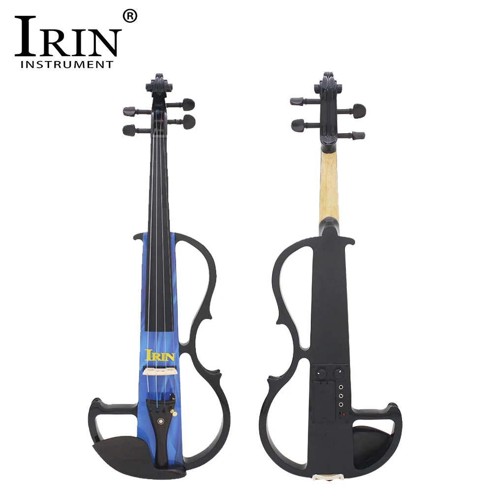 IRIN AU-05 4/4 Set di violino elettrico con pannello in acero per violino elettrico con accessori per custodia violino elettrico professionale per