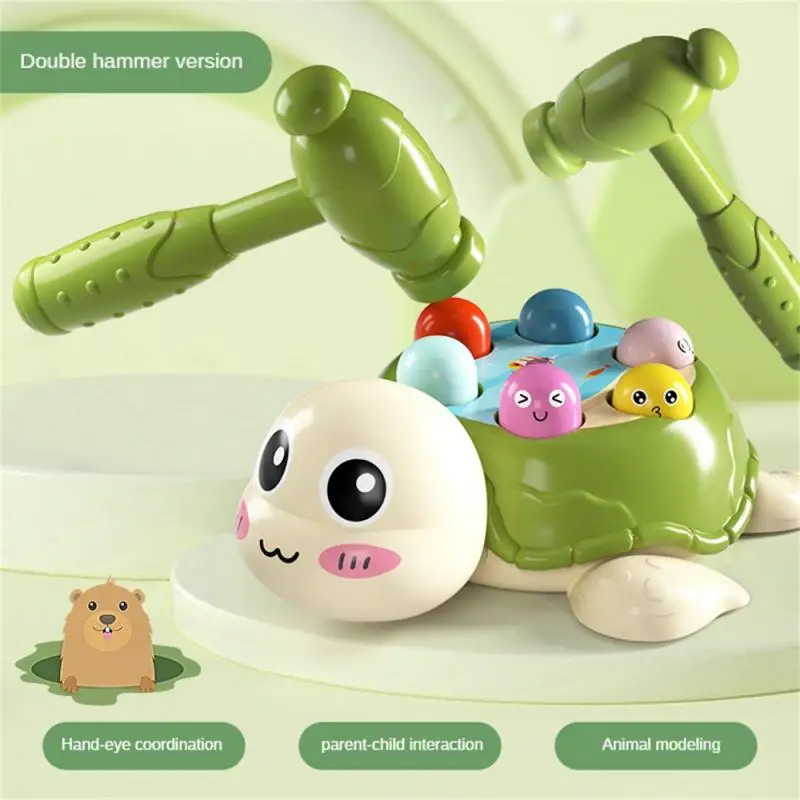 

Machine Baby Early Education Exercise Educational Toy Childrens Hamster Toy Cartoon Double Hammer Large Hamster Game