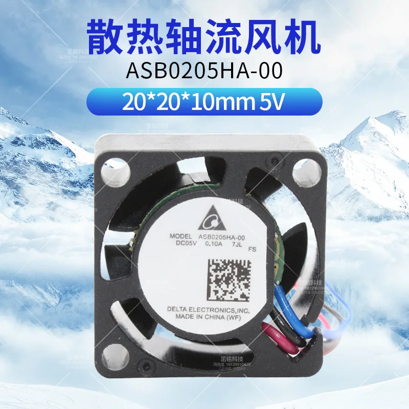 

Вентилятор охлаждения ASB0205HA-00 Delta Genuine 2010 Series 5V 3-Wire Miniature 20x20x10mm