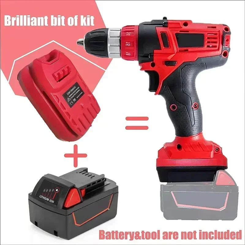 Konverter baterai DM18MAN DM18SNAP MT18SNAP MT18MAN adaptor untuk pengrajin alat untuk Milwaukee, untuk baterai Lithium Dewalt 18V