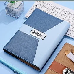 A5 Password Notebook Secret Diary With Lock Pu Cute Notebook For Girls Office Study Planner Stationery Personal Journals