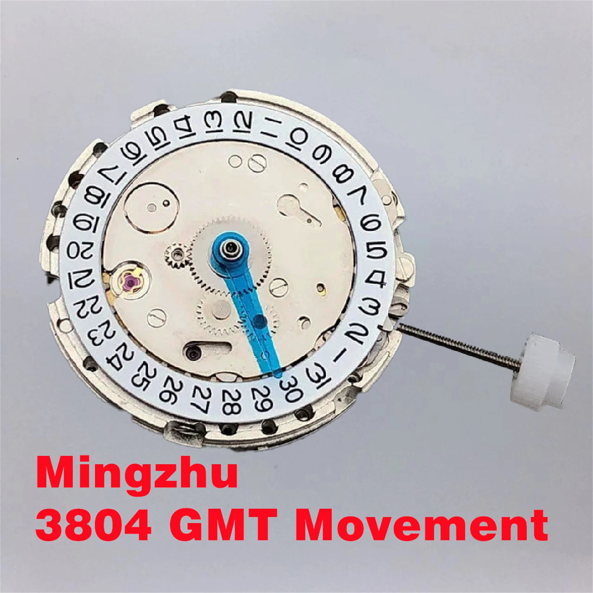 Automatic 4-Pin GMT MingZhu3804 Mechanical Watch Movement Small Date Disc Date Adjustment Movement Watch Accessorie