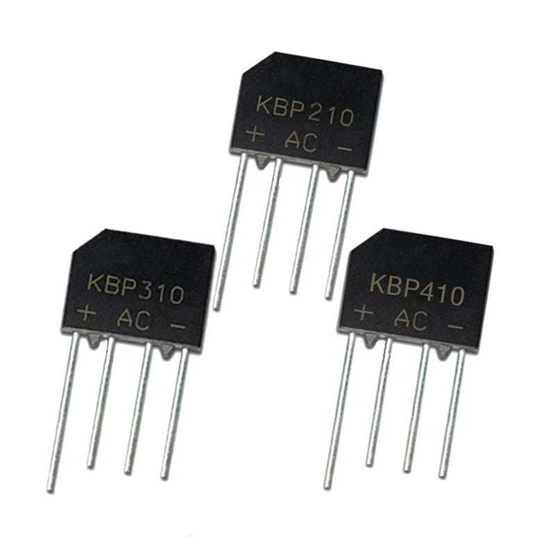 10pcs KBP206 KBP210 KBP307 KBP310 KBP410 2A/600V 2A/1000V 3A/700V 3A/1000V 4A/1000V Bridge Rectifier