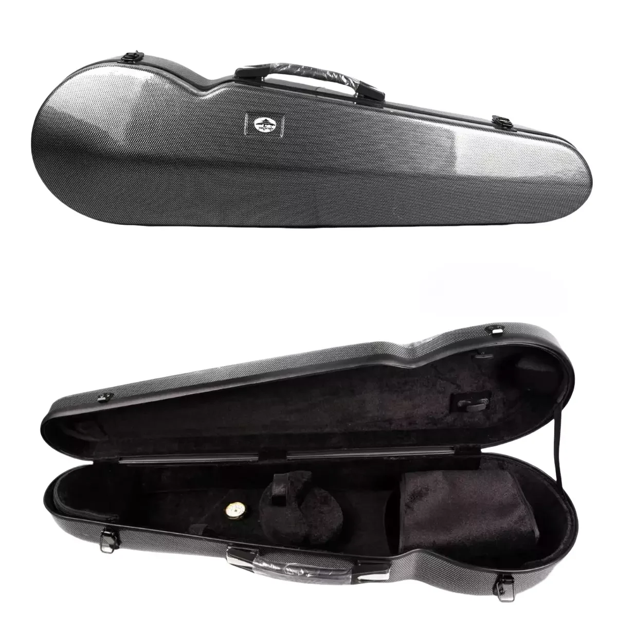 

Violin Case 4/4 Size New Carbon Fiber Hard Shell High Strength Violin Box Strong Lightweight Straps Shoulder #US