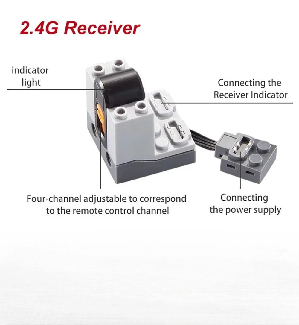 Bloques MOS 8885 función de potencia Control remoto infrarrojo 8884 receptor IR puede controlar múltiples receptores coche camión accesorios de juguete