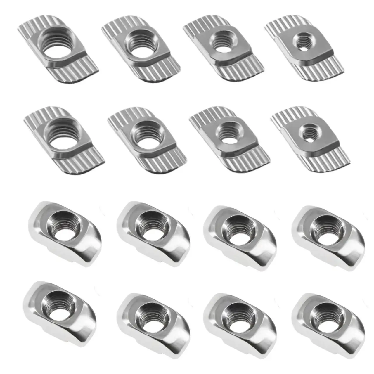 

20PCS veekaft 3D printer accessories 20EU aluminum profile parts M3/M4/M5T type nuts boat shape female ingots nuts