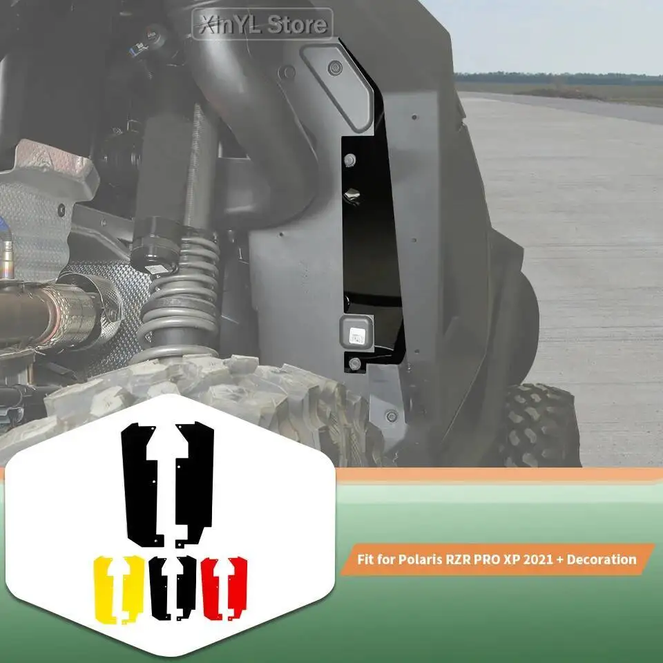 UTV PVC guardabarros revestimiento del arco de la rueda revestimiento interior protector contra salpicaduras para Polaris RZR PRO XP Ultimate 2021 Up accesorios de coche