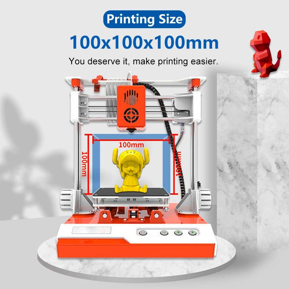 Imagem -03 - Sadijpr Mini Desktop Impressora 3d Educação Profissional Crianças Alta Precisão Faça Você Mesmo Fácil de Usar One-click Kid