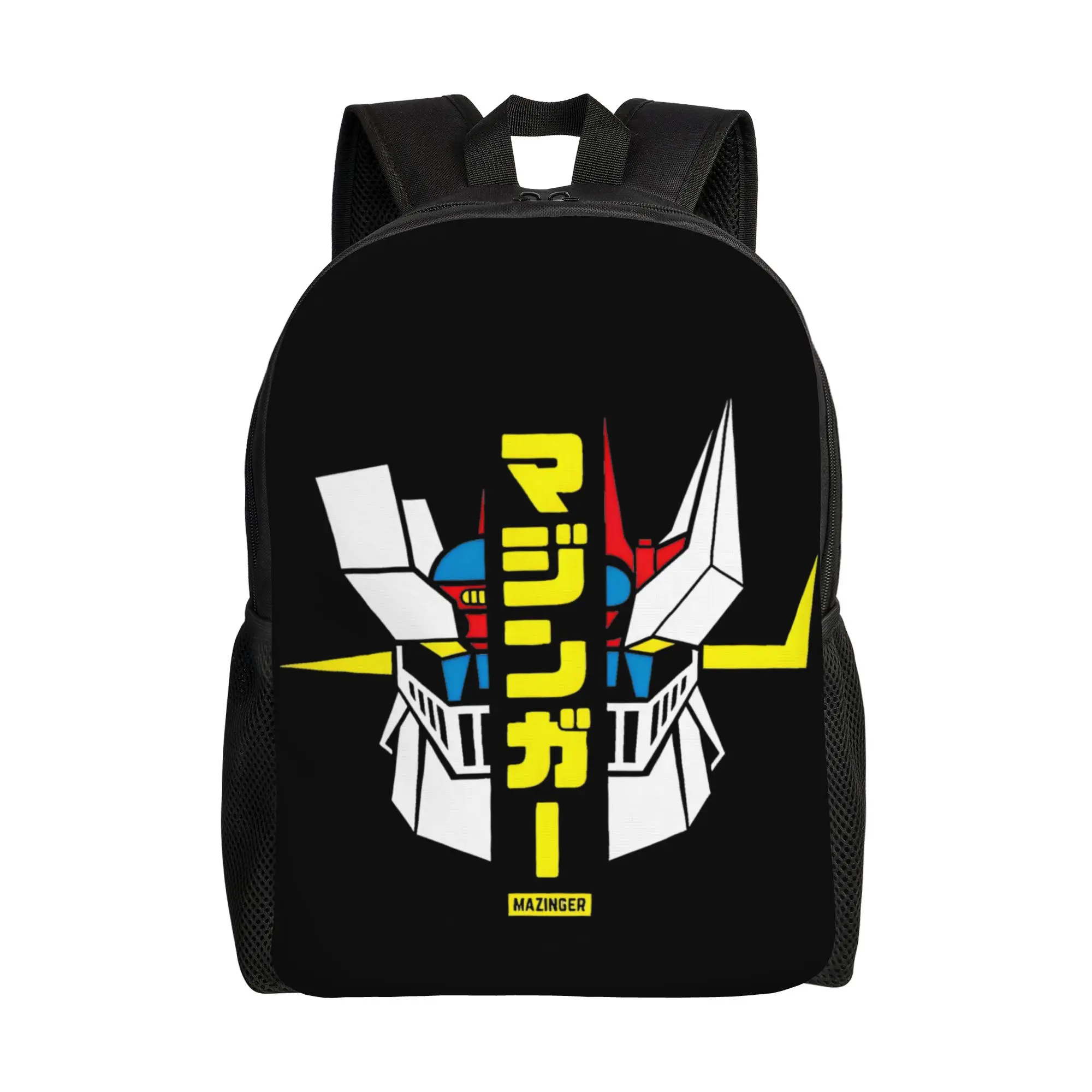 

Рюкзак для школы и путешествий в стиле аниме «Мазингер-З» и «Грейт Мазингер», ретро-дизайн 70-х, с изображением суперроботов, холщовая сумка для колледжа, спортивная сумка