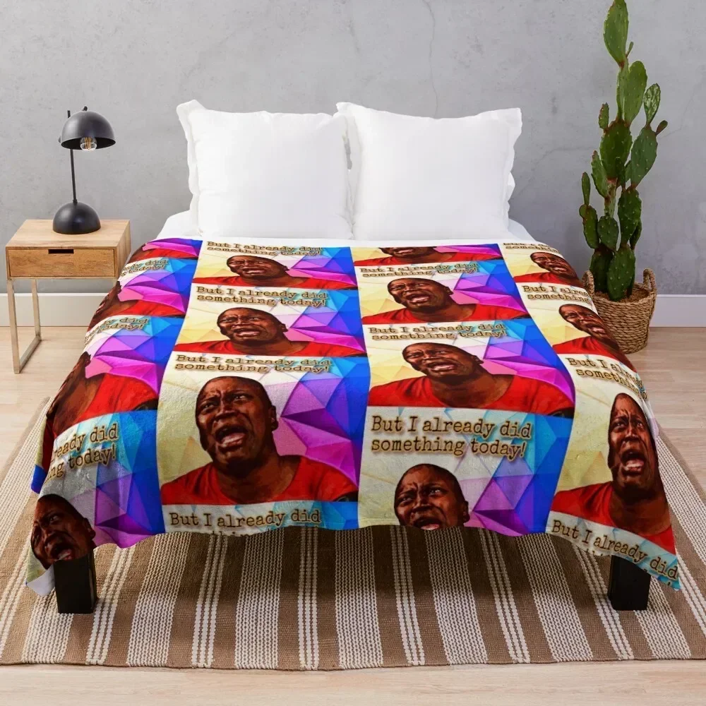 

But I Already Did Something Today! Throw Blanket Stylish Couch Blanket for Home Living Room