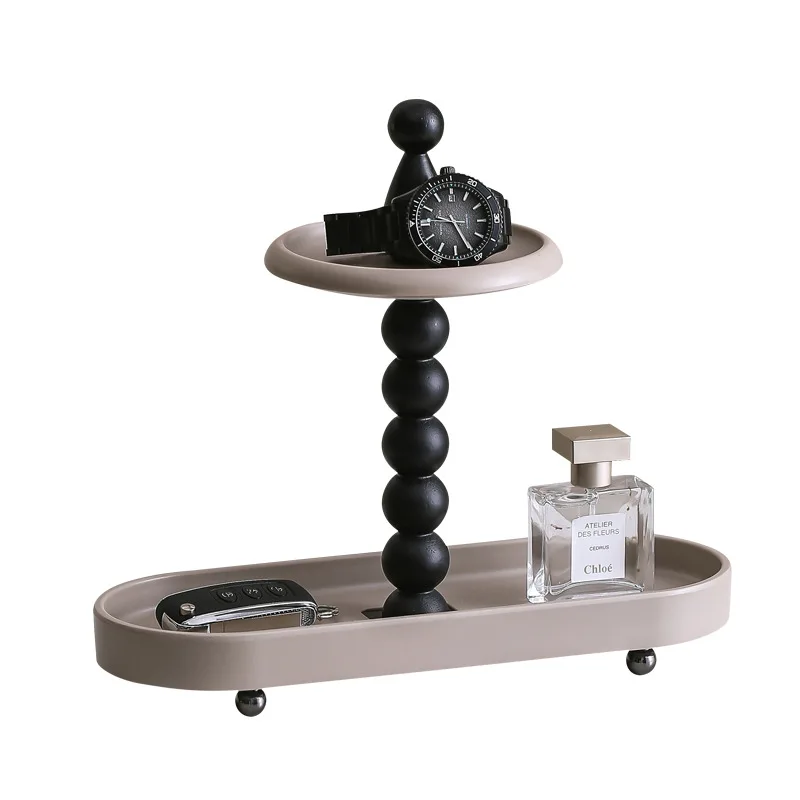 High-value bedroom watch storage rack, living room desktop light luxury decoration, entrance storage creative ornament