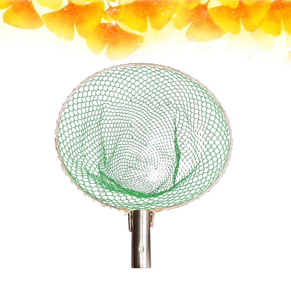 1pc 25CM Diameter Stainless Steel Fishing Net Head Durable Landing Net Catch Net Fishing Landing Net Fishing Equipment