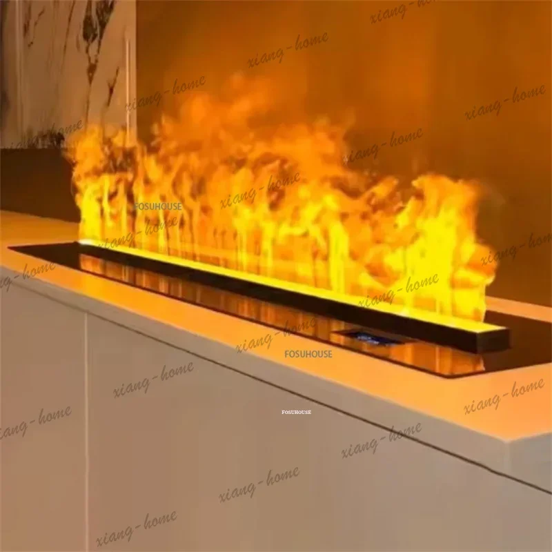 lsWith Humidifier Simulation Flame Chimeneas 3D Atomizing Outdoor Fireplace Decoration Water Control Home Steam Heating Fireplac
