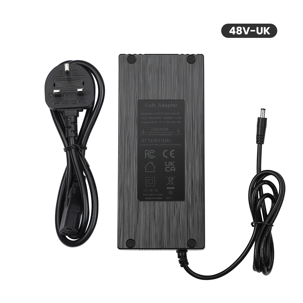 Aiyima áudio 48v 10a gan amplificador adaptador de alimentação 48v