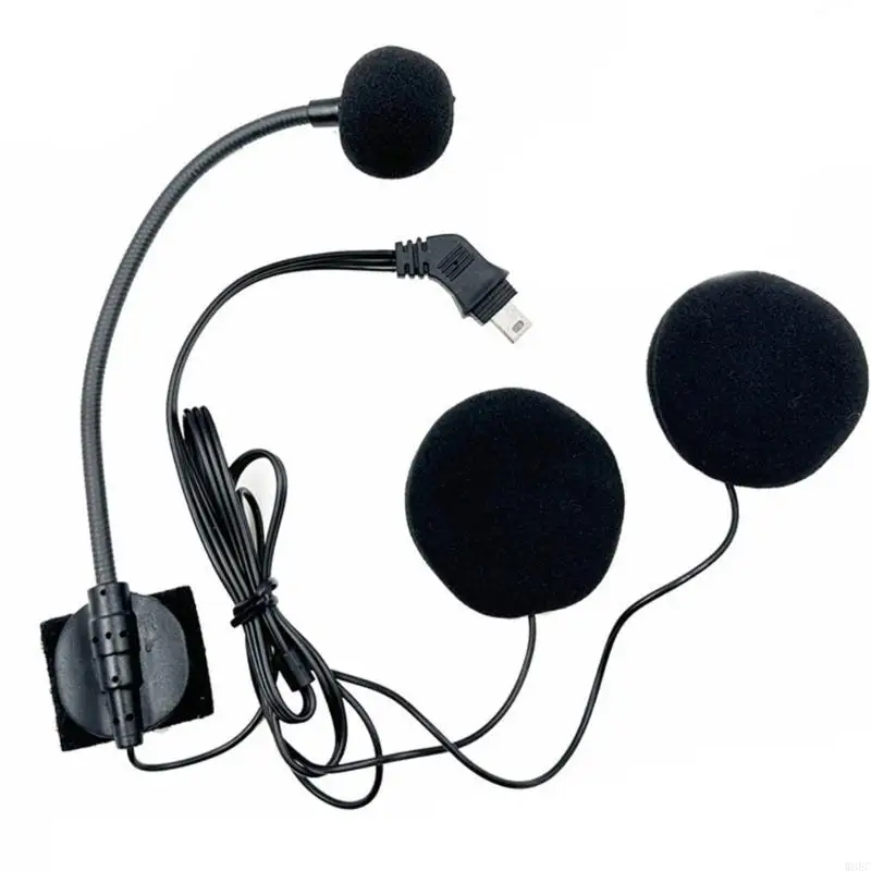 Half Face Motorcycle Bicycles Bike Earpiece Communication Motorcycle Helmet Intercom Headphone Noise Cancellation W8EC