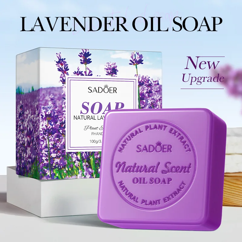 Lavender Essential Oil Soap Moisturize Control Oil and Clean Soap Prevent Dry Skin Hydrating and Moisturizing Product Body Care