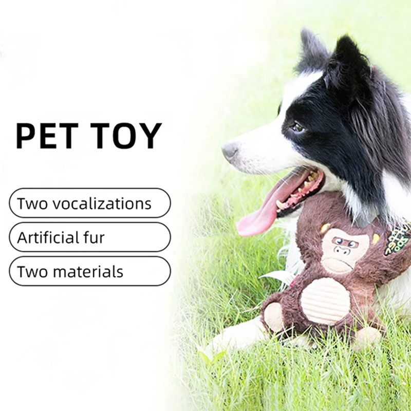 GiGwi Safe Dog Training Toy Zoo Series Indeformable Lightweight Dog Chew Interactive Toy Party Gifts Dog Squeaky Plush Sound Toy