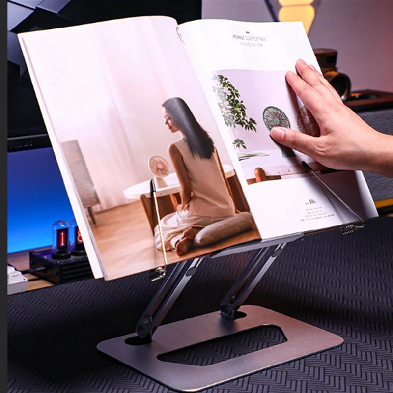 ABNQ Wooden Book Stand, Tablet Stand, Writing Stand, Reading Stand, Stepless Adjustment