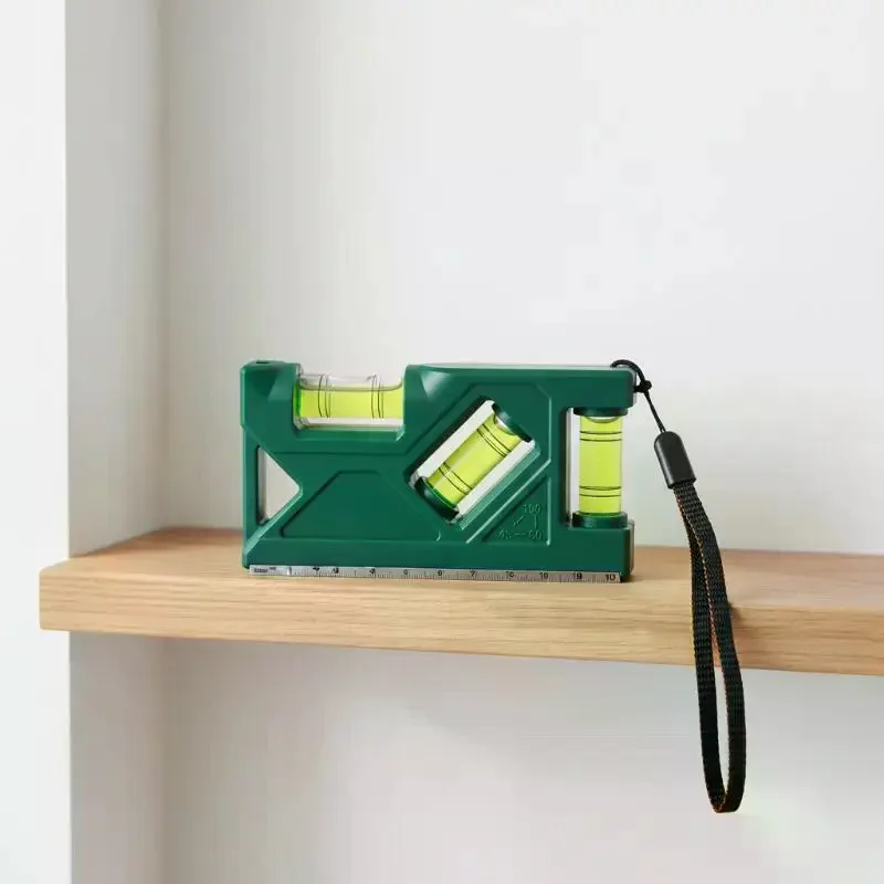 Portable Magnetic Level Gauge Mini Level Gauge High-precision Horizontal Vertical Measure Metric Ruler Protractor