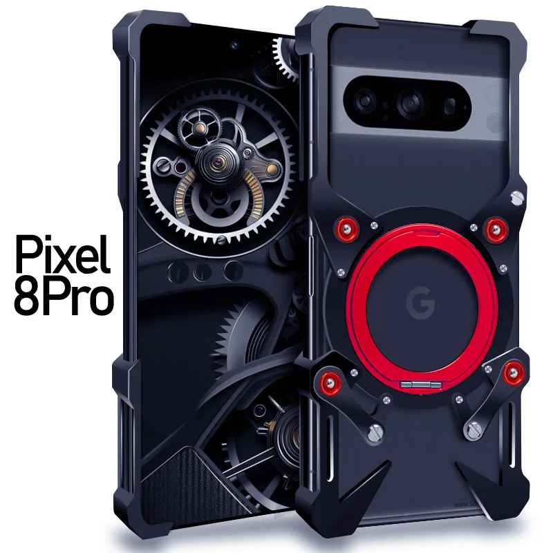 

Luxury Zimon Metal New Thor Heavy Duty Armor Metal Aluminum Phone Case For Goolge Pixel 10 8 7 9 Pro XL Back Fundas Coques Cover