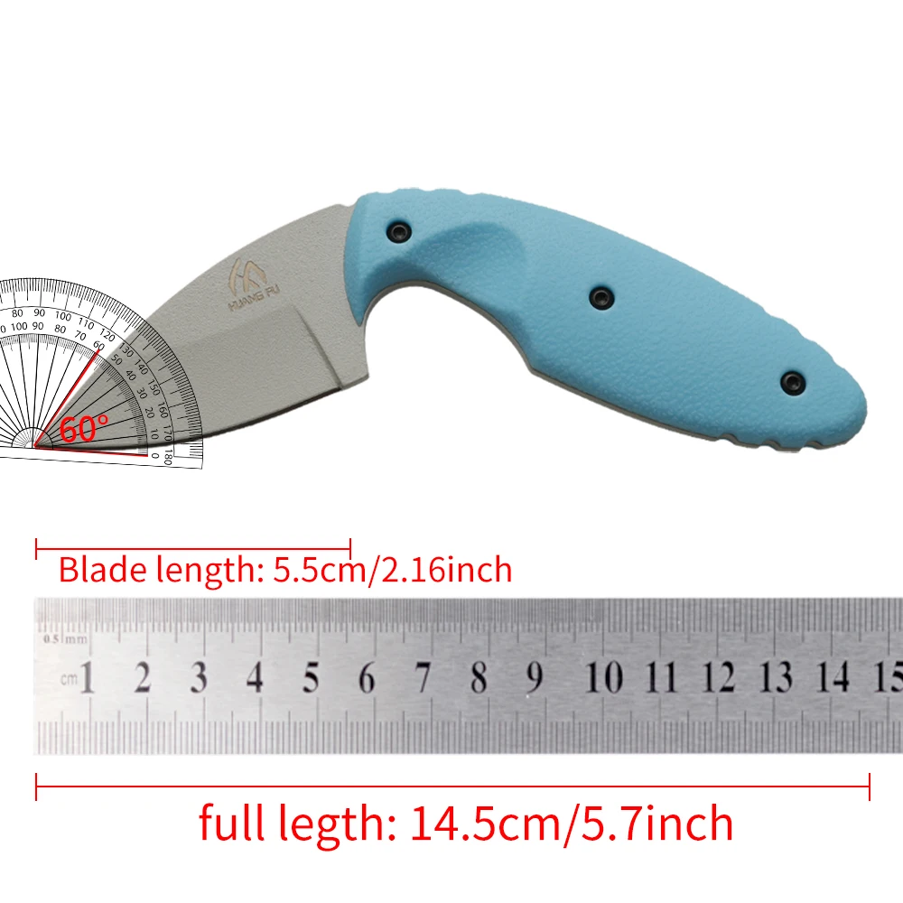 Wilderness sleeve sword claw knife 440C high-quality steel, high hardness integrated steel tactical small straight knife, portab