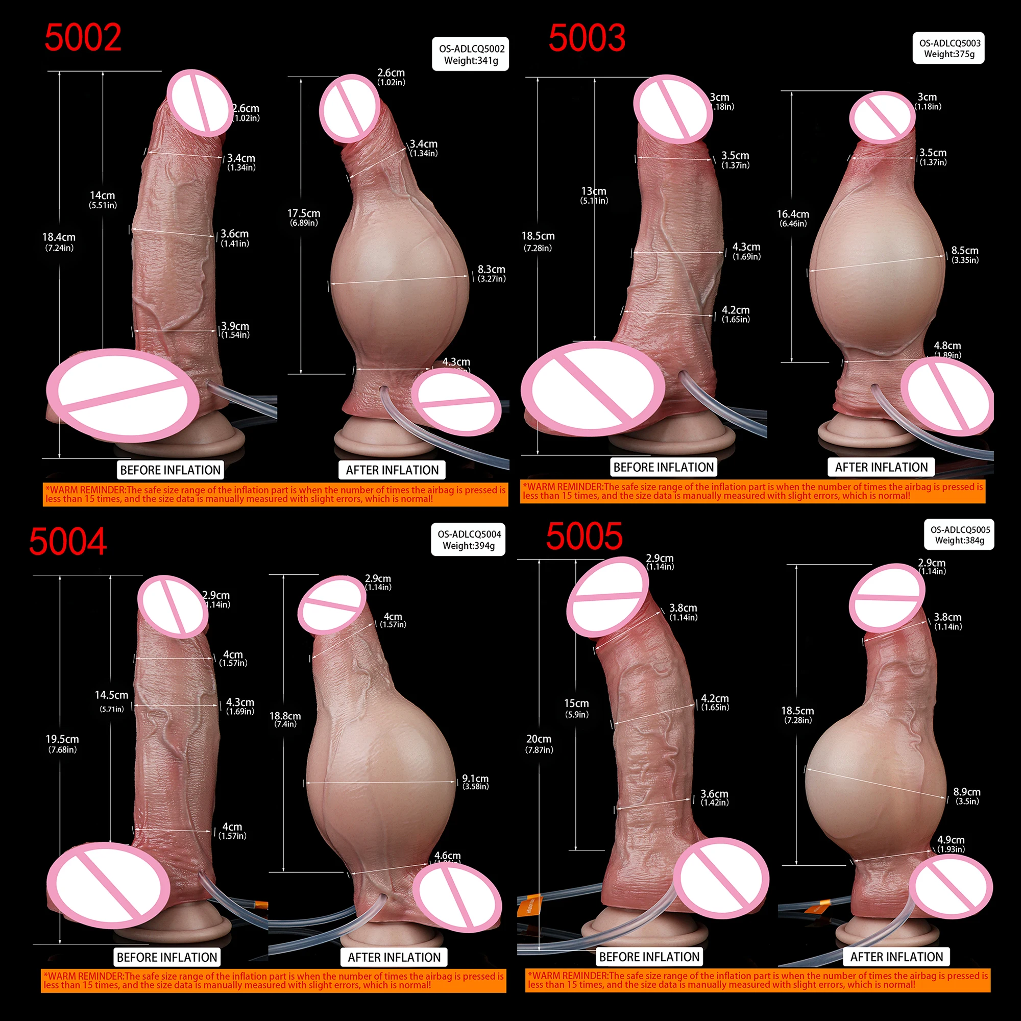 FAAK  Realistic Ejaculation Dildo With Suction Cup Silicone Inflatable Squirting Penis Anal Plug Sex Toys For Women