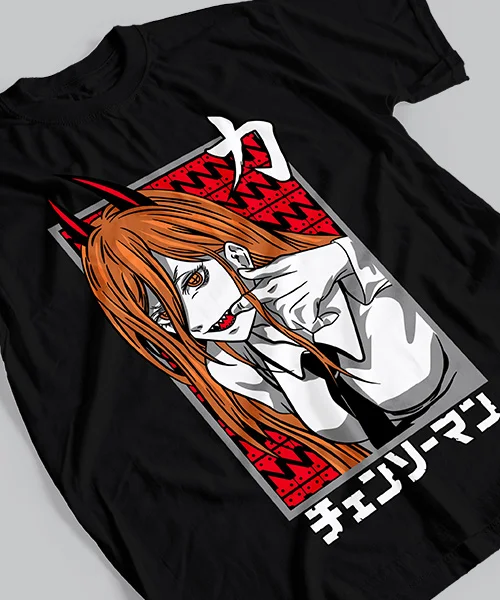 

T-shirt for Anime Chainsaw Man Makima Power