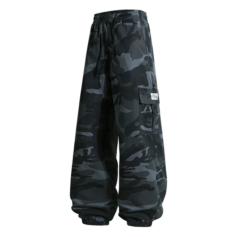 

Spring and Autumn Men's Loose Camouflage Print Versatile Pocket Leggings Workwear Outdoor Casual Trousers