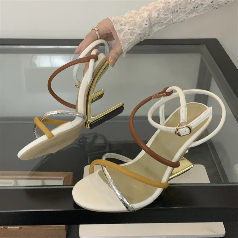 Eilyken New Design Narrow Band Buckle Strap Sandals Womens Hollow Out High Heels Sexy Open Toe Banquet Party Shoes Zapatos Muj