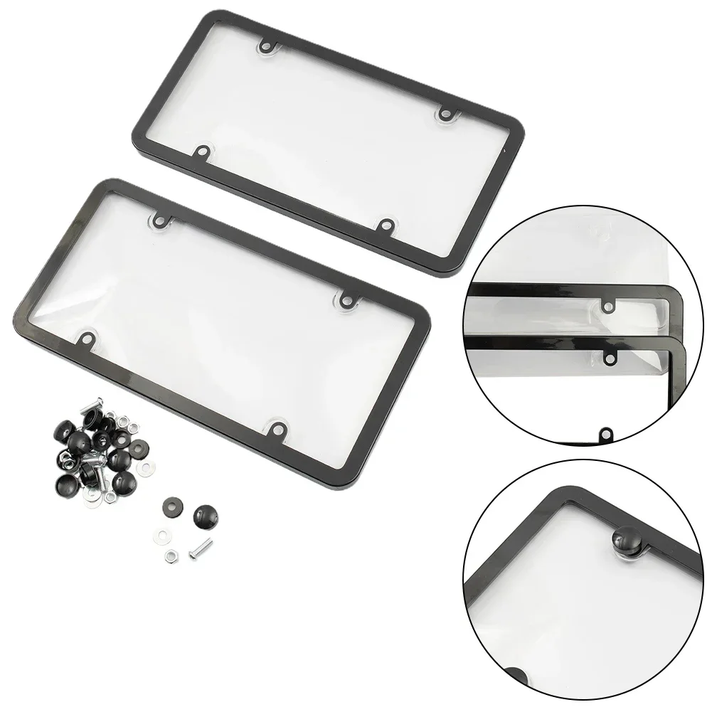 

Plate Cover License Plate Photo Reflective Anti Speed Clear Easy To Install Small Size Practical Brand New