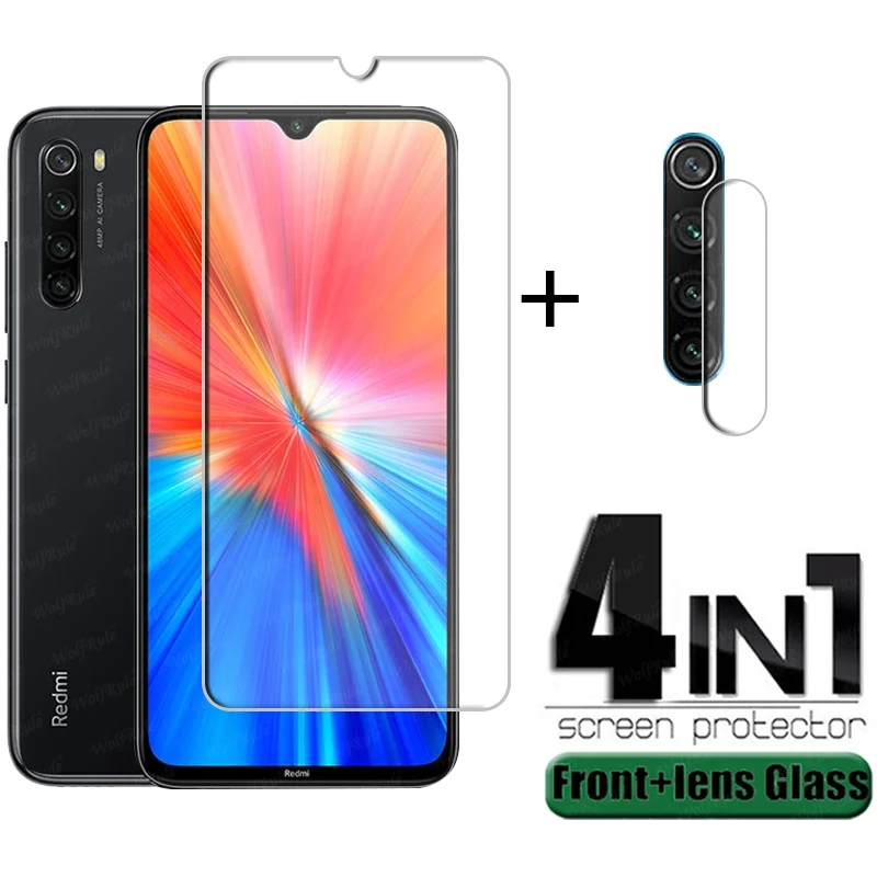 For Xiaomi Redmi Note 8 2021 Glass For Redmi Note 8 2021 Screen Protector HD Tempered Glass For Redmi Note 8 9 10 Pro Lens Film