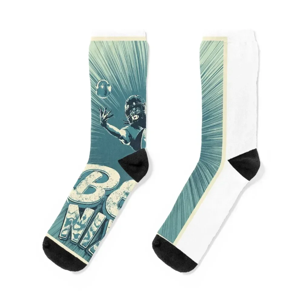 

Bo Nix Socks christmas stocking cartoon hiking Run Socks For Girls Men's