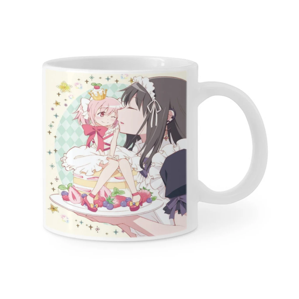 Puella Magi Madoka Magica Ceramics Coffee Mug Cute Gamer Birthday Gift Back To School Mug