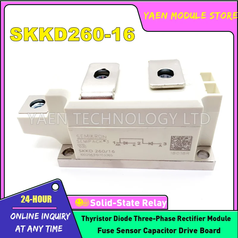 

Brand new original genuine products SKKD260/16 SKKD260/18 SKKD260/20H4 SKKD260/22H4 IGBT module