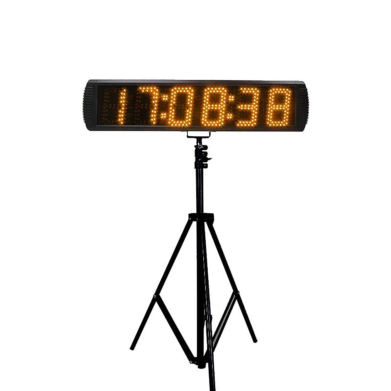 Aluminum LED Big Stopwatch, Electronic Clock, Countdown, Motorcycle Race Timer, Tripod Digital Chronograph, 5\