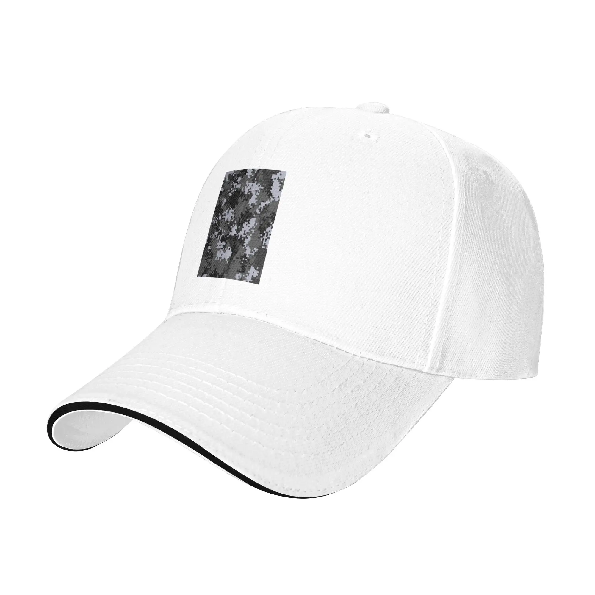 Pixel Mosaic Camouflage Cap Casual Baseball Caps Adjustable Hat Hip Hop Summer Unisex Baseball Hats Customizable