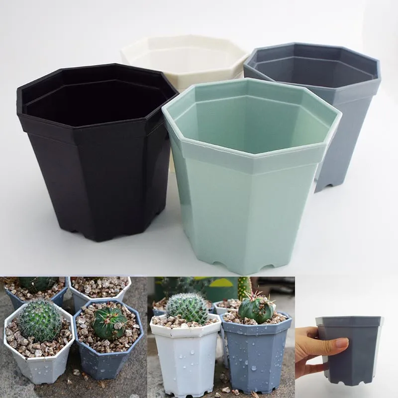 

10pcs Plastic Square plant Flower Pot Home Garden planter tools Plant Pots Gardening nursery Pots for herb Succulents A6