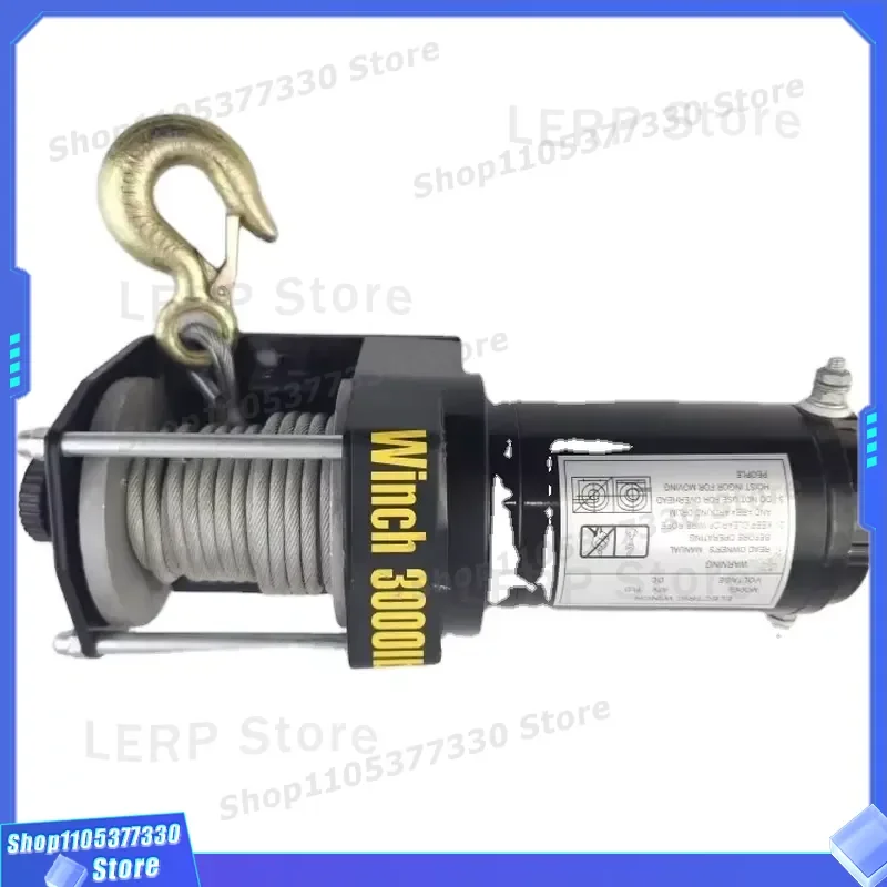 Heavy Duty 3000lb Electric Hydraulic Winch for Car Truck Off Road Recovery Gear