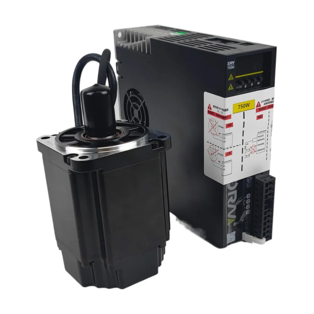 

High-Torque 80mm 750W 220V 50Hz 3000rpm Compact AC Servo Motor 2.4N.m Low Noise for Sewing Machine