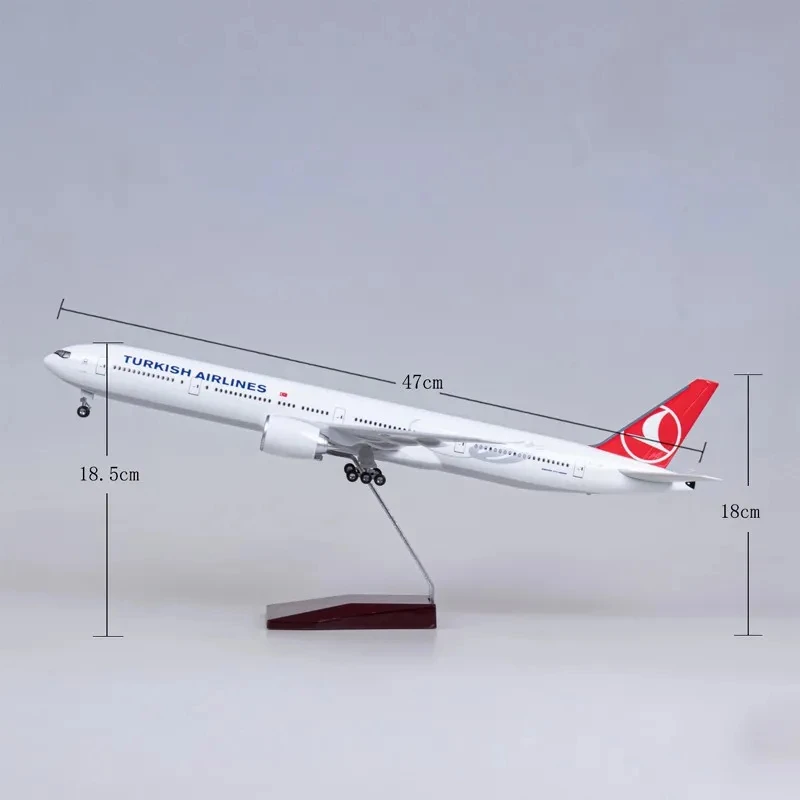 Aircraft Model Display B777 Turkish Toy Airplane For Kids Aircraft Model Plane With Stand For Aviation Enthusiasts Gifts