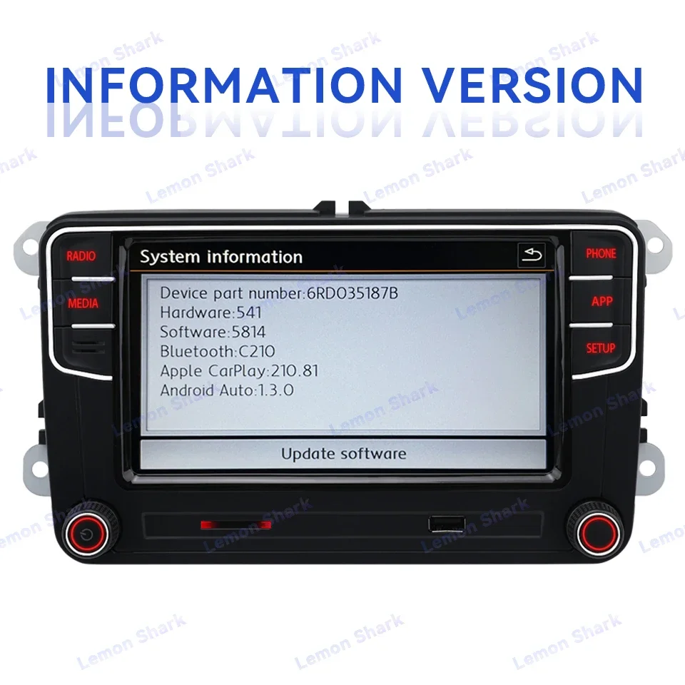 7 بوصة MIB Carplay راديو السيارة Noname RCD780 Pro أندرويد السيارات بلوتوث لاعب شاشة تعمل باللمس لشركة فولكس فاجن جولف باسات تيجوان العلبة جيتا