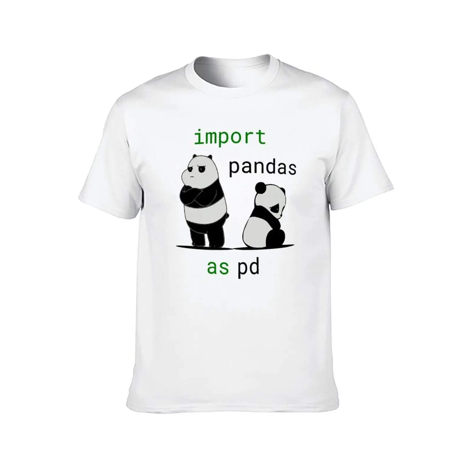 Import Pandas As Pd T-Shirt Funny Python Data Science T Shirts Short Sleeves Awesome Tshirt Summer Breathable Oversize Top Tees