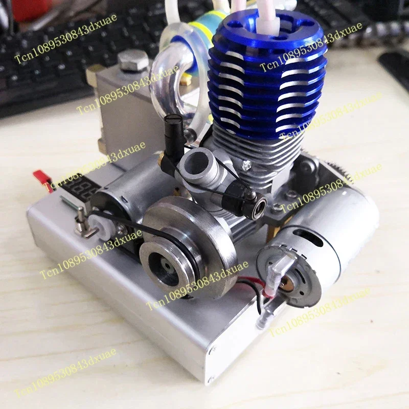 Engine Model 12V Voltage Metal Hand Drawn Two Stroke Suitable for Remote Control Car Model Toy Social Games