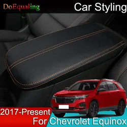 For Chevrolet Holden Equinox 2022 2021 2020 2019 2018 2017Car Armrest Console Cover Cushion Support Box Top Matte Liner Mat Case