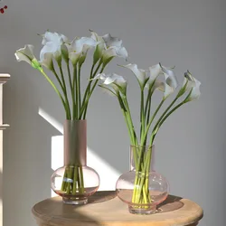 5pcs Large Calla Lily Artificial Flowers Wedding Decor Bridal Bouquet Fake Flowers Realistic Callas Home Decoration Accessories
