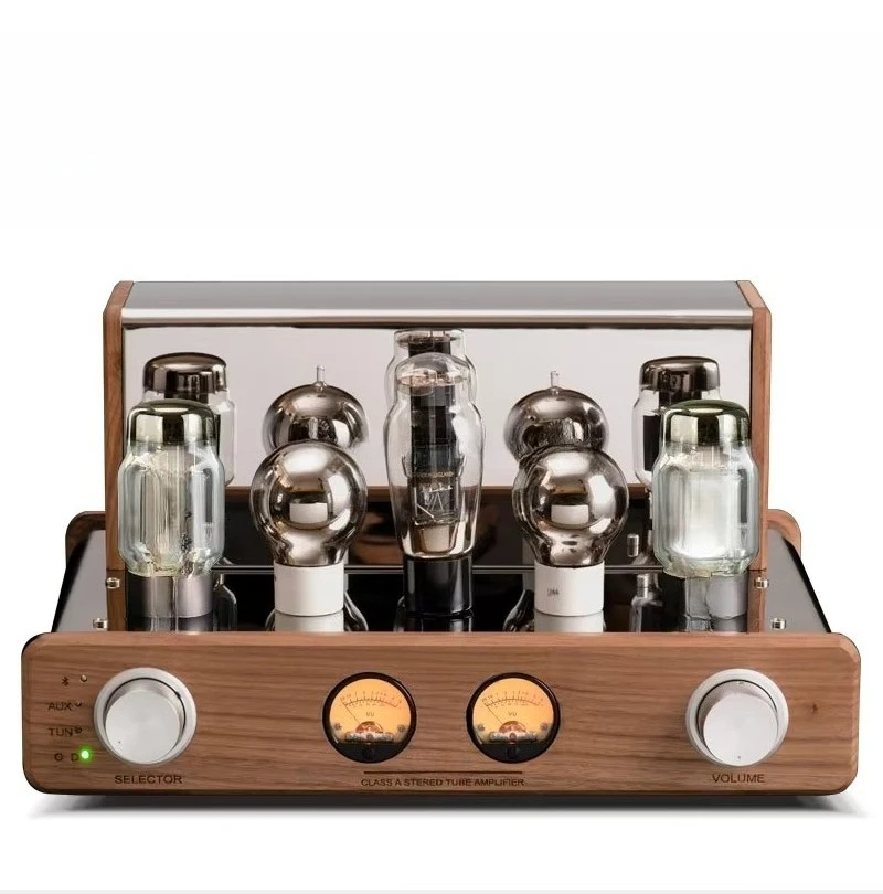 Veteran Series 18W+18W Durable Mirror-Finish Aluminum Home Theater Amplifier KT88 Tube Hi-Fi Stereo Receiver and Amplifier