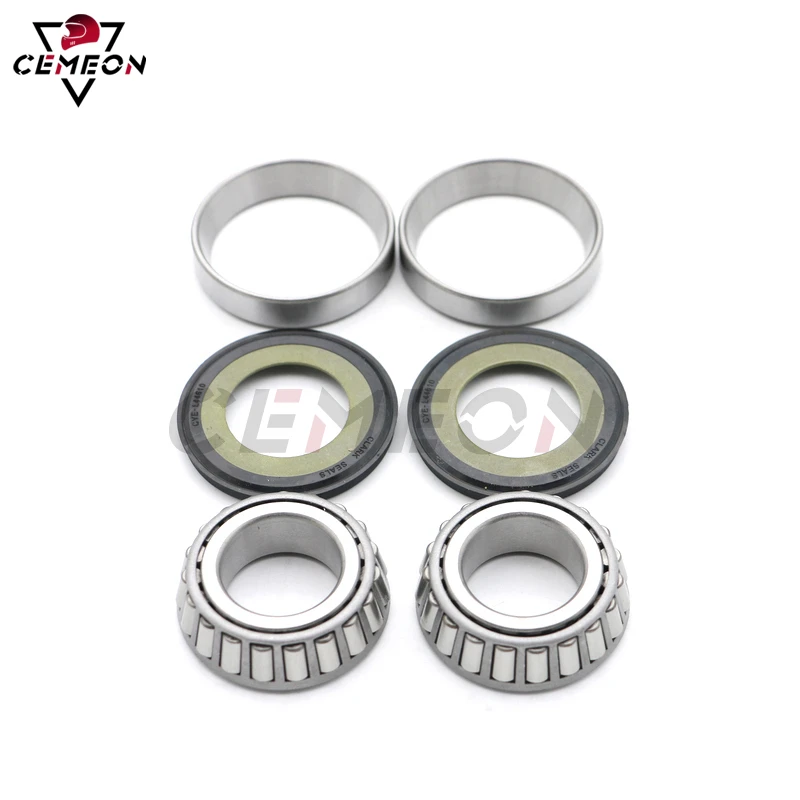 For Dyna Sturgis FXDB Glide Custom FXDC Ultra Classic FLHTCU EFI FLHTI Motorcycle Steering Bearing Pressure Ball Wave Disc Kit