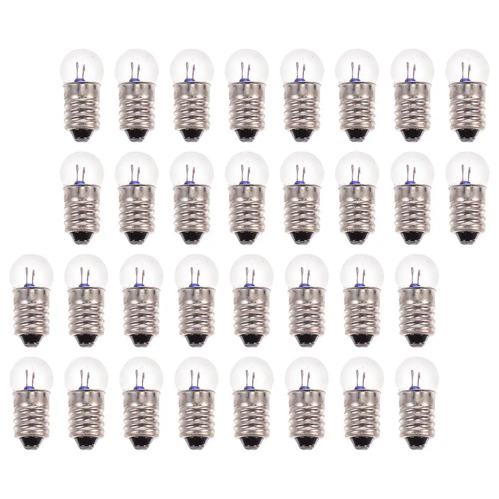 50Pcs Electric Light Beads Set Experiment Lighting Accessories Replacement Bulbs for Electrical Projects Mini Globe Screw in