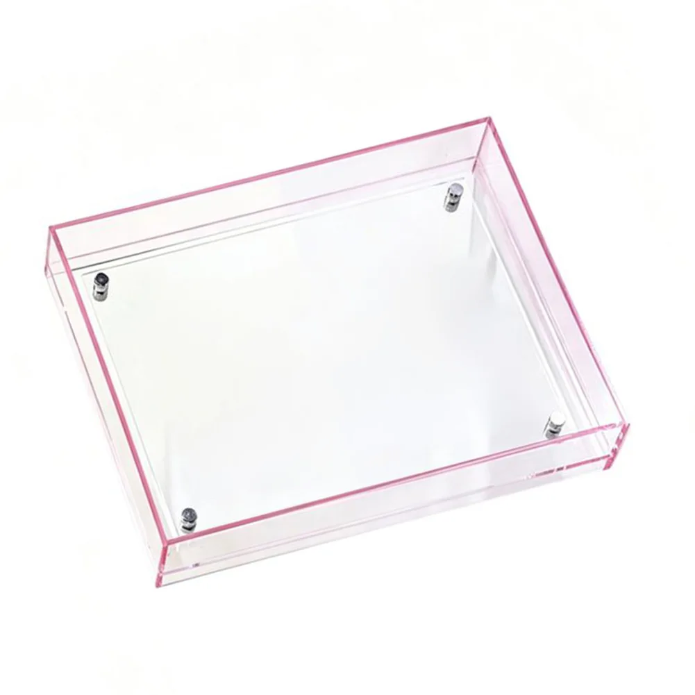 Clear Acrylic Picture Frame With Magnetic Attachment For Desk Setup Frameless Format Maintains Image Integrity And Spatial